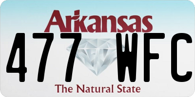 AR license plate 477WFC