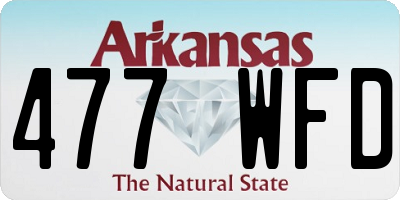 AR license plate 477WFD