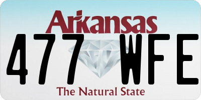 AR license plate 477WFE