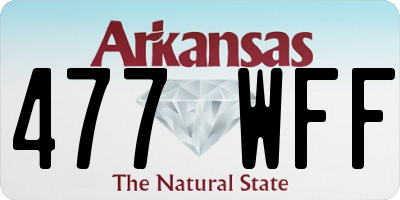 AR license plate 477WFF