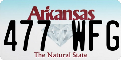 AR license plate 477WFG