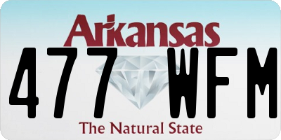 AR license plate 477WFM
