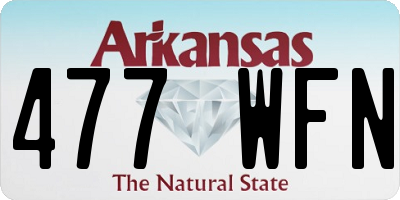AR license plate 477WFN