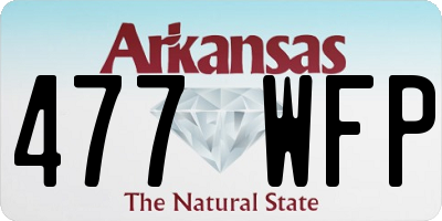 AR license plate 477WFP
