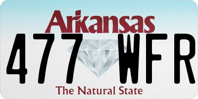 AR license plate 477WFR