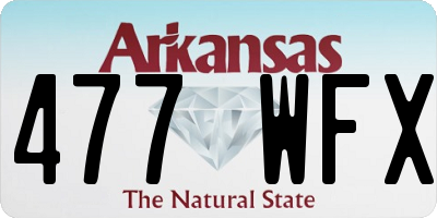 AR license plate 477WFX