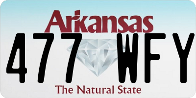 AR license plate 477WFY