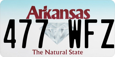 AR license plate 477WFZ