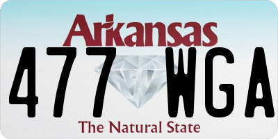 AR license plate 477WGA