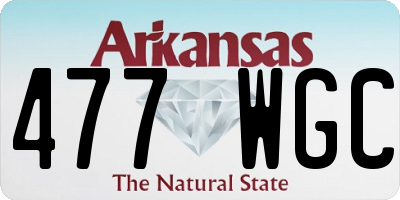 AR license plate 477WGC