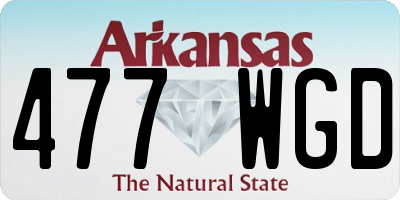 AR license plate 477WGD
