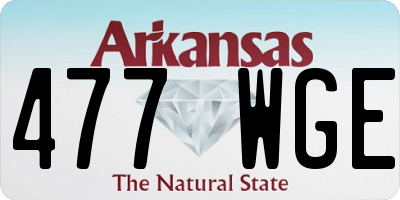 AR license plate 477WGE