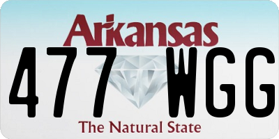 AR license plate 477WGG