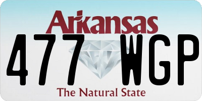 AR license plate 477WGP