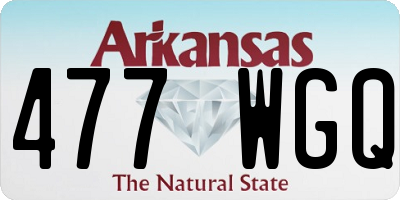 AR license plate 477WGQ