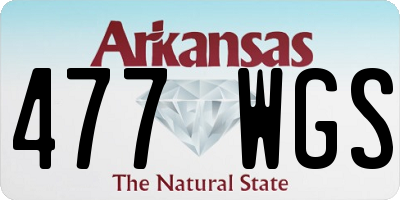 AR license plate 477WGS