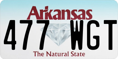 AR license plate 477WGT