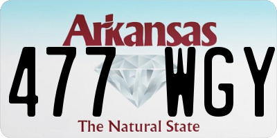 AR license plate 477WGY