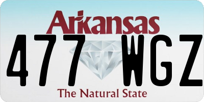 AR license plate 477WGZ