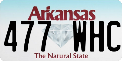 AR license plate 477WHC