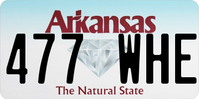 AR license plate 477WHE