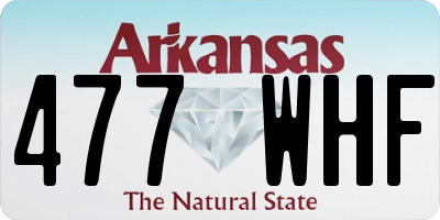 AR license plate 477WHF