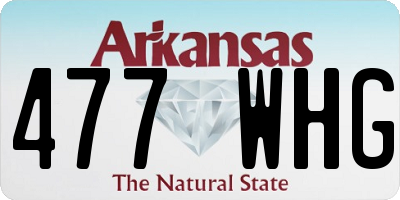 AR license plate 477WHG