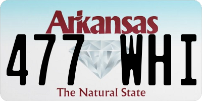 AR license plate 477WHI