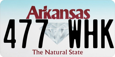 AR license plate 477WHK
