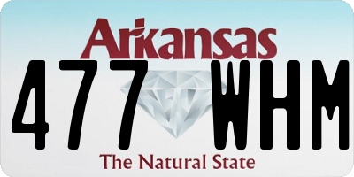 AR license plate 477WHM