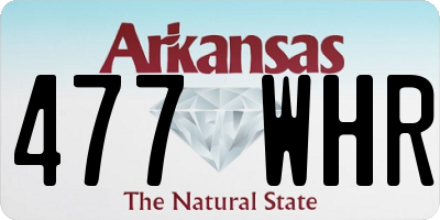 AR license plate 477WHR