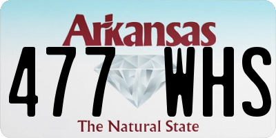 AR license plate 477WHS