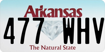 AR license plate 477WHV