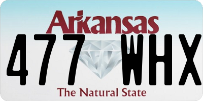 AR license plate 477WHX