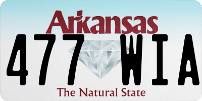 AR license plate 477WIA