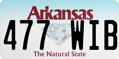 AR license plate 477WIB