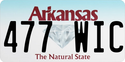 AR license plate 477WIC