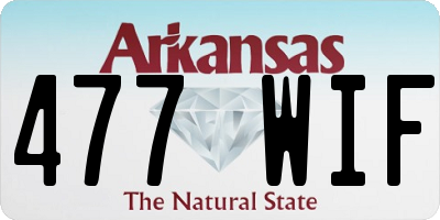AR license plate 477WIF