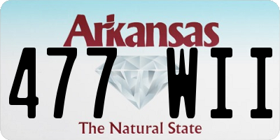 AR license plate 477WII