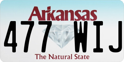 AR license plate 477WIJ