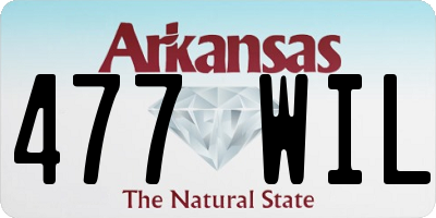 AR license plate 477WIL