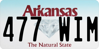 AR license plate 477WIM