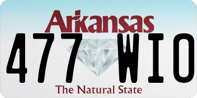 AR license plate 477WIO