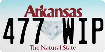 AR license plate 477WIP