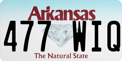 AR license plate 477WIQ