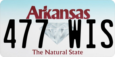 AR license plate 477WIS