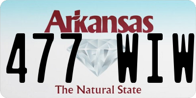 AR license plate 477WIW