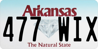 AR license plate 477WIX