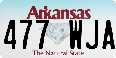 AR license plate 477WJA