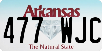 AR license plate 477WJC